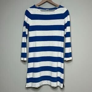 J.Crew Rugby-Striped Dress Size XS Long Sleeves Side Zippers Preppy
